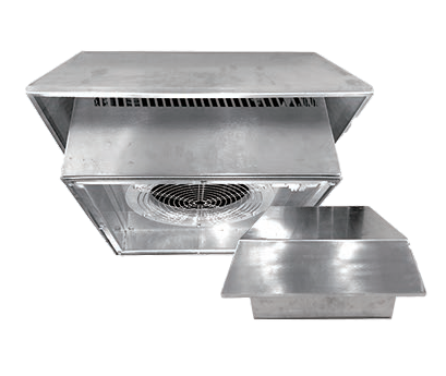 Stainless steel top exhaust fan