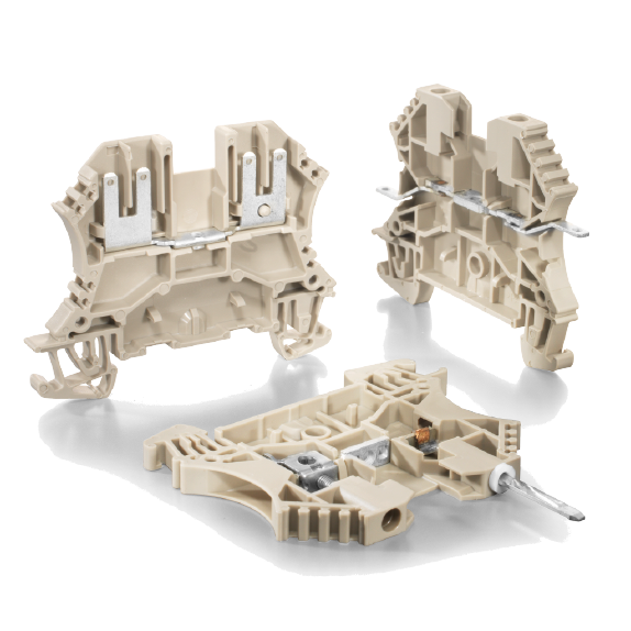 Terminal blocks with various connections