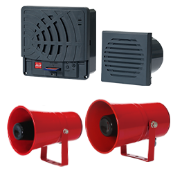 Industrial electronic speakers